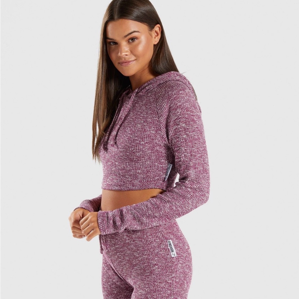 Gym Shark Crop Hoodie/Joggers Set - Picture 3 of 4